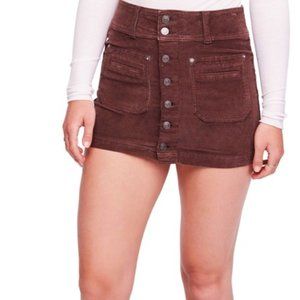 We the Free Brown Joanie Mini Skirt